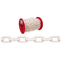 CHAIN NO8 WHITE PLASTIC 60FT