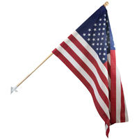 FLAG US SET POLYESTER WD POLE