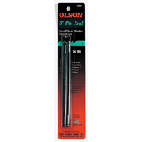 Olson SC40501 Pin End Scroll Blade, Hook Teeth, 20 TPI, 0.1 in W, 5 in L