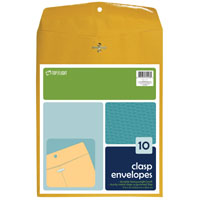 4PK 9x12 Clasp Envelope