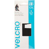 STRAP VELCRO 1/2X8IN BLACK