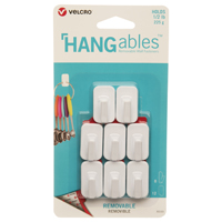 HOOK WALL ADHESV MICRO WHT 8CT