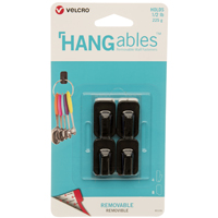 VELCRO HANGABLES HOOK 1/2 BLK