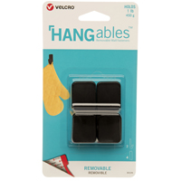 VELCRO HANGABLES HOOK 1LB BLK