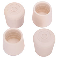 LEG TIP RUBBER 1-1/4IN WHITE