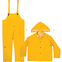 RAIN SUIT HEAVY PVC 3PIECE MED