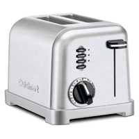 TOASTER 2-SLICE BRSH STNLS STL