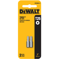 DW2665-2 T25 TORX 1IN BIT TIP