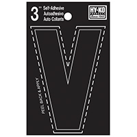 HYK-30432 LTTR HO V VINYL 3 BLK