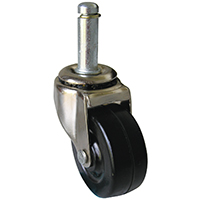 Shepherd Hardware 9193 Swivel Caster, 2 in Dia Wheel, 7/8 in W Wheel, Rubber