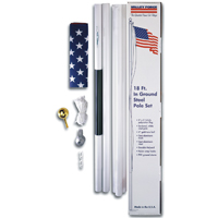 FLAG US SET POLYCTON 18FT POLE