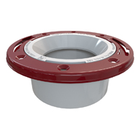 CLOSET FLANGE-METAL RING PVC