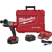Milwaukee M18 FUEL 2803-22 Drill/Driver Kit, Battery Included, 18 V, 1/2 in Chuck, Ratcheting Chuck