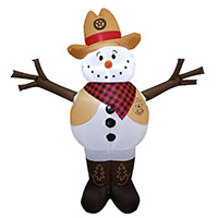 Hometown Holidays 90702 Inflatable Cowboy, 4 ft