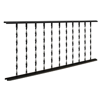 Clsc Railing 1-1/4inx6ft Blk