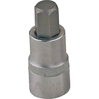 SOCKET HEX BIT 5MM 3/8DR MET