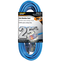 CORD EXT OTDR RD CLD 16/3X25FT