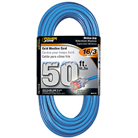 16/3 50' BLUE EXTENSION CORD