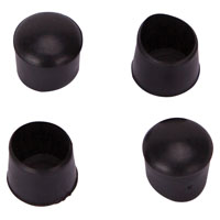 LEG TIP PLASTIC 1/2 INCH BLACK