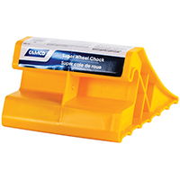 CAMCO 44492 Wheel Stop Chock, Plastic, Yellow, For: Tires Up to 29 in