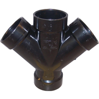 ABS WYE DOUBLE 2IN