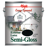 PAINT EXTR LATEX SG BLACK GA