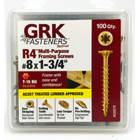 8x1 3/4" 100pk R4 Grk