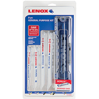 Lenox 121439KPE Reciprocating Saw Blade Kit, Bi-Metal, 9-Piece