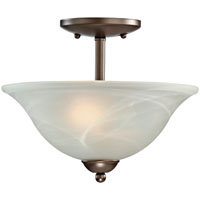 2 LT SEMI FLUSH VEN BRZ