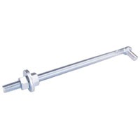 HOOK BOLT STEEL 5/8X12IN ZINC