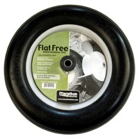 MTD 00001 Wheelbarrow Wheel, 4.8/4 x 8 in Tire, 15-1/2 in Dia Tire, Ribbed