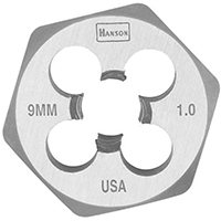 DIE HEXAGON 9MM-1MM METRIC HCS