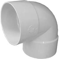 ELBOW 90DEG SHORT S&D PVC 6IN