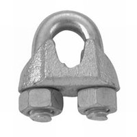 Campbell T7670479 Wire Rope Clip, Malleable Iron, Electro-Galvanized