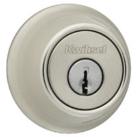 1-CYL DEADBOLT K3 STN NICKL BX