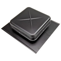 550 BLACK ALUM ROOF LOUVER