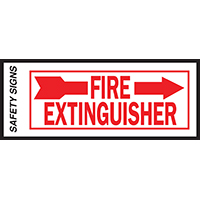 SIGN FIRE EXTINGUSHR ARROW RGT