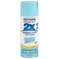 PAINT SPRAY 2X SATIN AQUA 12OZ