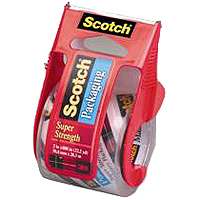 Scotch 142 Heavy-Duty Packaging Tape, 800 in L, 1.88 in W, 2.6 mil Thick,