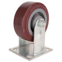 RED RIGID CASTER 2X5" WHEEL