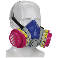 SAFETY WORKS SWX00320 Half Mask Respirator, M Mask, 99.97 % Filter