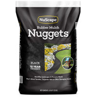 Rubber Mulch Blk 0.8cf Nuggets