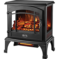 Stove Elec 3-sided Blk Sanibel