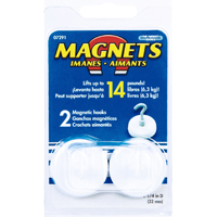 2PK WHT Magnet AP Hook
