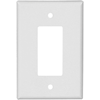 WALLPLATE 1 GANG OVRSZ WHITE