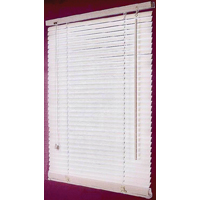 BLINDS 47W X 64H FAUX WOOD WHT