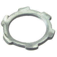 Halex 96194 Conduit Locknut, 1-1/4 in, Steel, Zinc