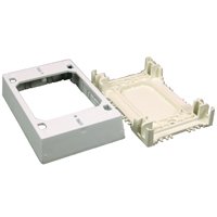 NMW35 PLASTIC OUTLET BOX WHT