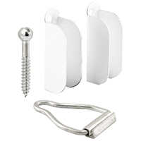 HANGER/LATCH SCREEN 3/8IN WHT