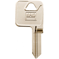 HY-KO 11010TM12 Key Blank, Brass, Nickel, For: Trimark Cabinet, House Locks